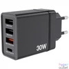 Kép 2/4 - Hálózati töltő, 1xUSB-C PD (20W), USB-A QC 3.0, 2xUSB-A (10W), VERBATIM, fekete