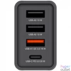 Kép 3/4 - Hálózati töltő, 1xUSB-C PD (20W), USB-A QC 3.0, 2xUSB-A (10W), VERBATIM, fekete