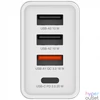 Kép 3/6 - Hálózati töltő, 1xUSB-C PD (20W), USB-A QC 3.0, 2xUSB-A (10W), VERBATIM, fehér