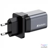 Kép 1/8 - Hálózati töltő, 1xUSB-C PD (35W), USB-A QC 3.0, EU/UK/US, GaN, VERBATIM