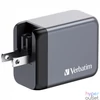 Kép 2/8 - Hálózati töltő, 2xUSB-C PD (65W), USB-A QC 3.0, EU/UK/US, GaN, VERBATIM