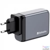 Kép 1/8 - Hálózati töltő, 2xUSB-C PD (100W), USB-C PD (65W), USB-A QC 3.0, EU/UK/US, GaN, VERBATIM