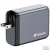 Kép 3/8 - Hálózati töltő, 2xUSB-C PD (100W), USB-C PD (65W), USB-A QC 3.0, EU/UK/US, GaN, VERBATIM