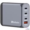 Kép 5/8 - Hálózati töltő, 2xUSB-C PD (100W), USB-C PD (65W), USB-A QC 3.0, EU/UK/US, GaN, VERBATIM