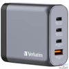 Kép 5/5 - Hálózati töltő, 2xUSB-C PD (140W), USB-C PD (20W), USB-A QC 3.0, EU/UK/US, GaN, VERBATIM