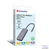 Kép 3/3 - USB elosztó-HUB, USB-C PD/1xHDMI/1xRJ45/2xUSB-A 3.2 Gen1, VERBATIM