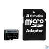 Kép 2/3 - Memóriakártya, microSDXC, 128GB, CL10/U3, 90/45 MB/s, adapter, VERBATIM "PRO"