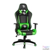 Kép 1/4 - Gamer szék, derékpárnával, fejpárnával, zöld