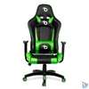 Kép 2/4 - Gamer szék, derékpárnával, fejpárnával, zöld