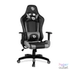 Kép 1/4 - Gamer szék, derékpárnával, fejpárnával, szürke