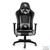 Kép 2/4 - Gamer szék, derékpárnával, fejpárnával, szürke