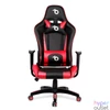 Kép 2/4 - Gamer szék, derékpárnával, fejpárnával, piros