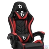 Kép 3/4 - RGB LED-es gamer szék, karfával, párnával, fekete / piros