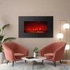 Kép 5/5 - Elektromos fali kandalló, hősugárzó + LED, 91 x 15 x 56 cm