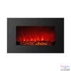 Kép 1/5 - Elektromos fali kandalló, hősugárzó + LED, 91 x 15 x 56 cm