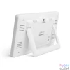 Kép 3/4 - Digitális hőmérő és ébresztőóra, kültéri / beltéri, USB-s, elemes, fehér