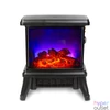Kép 4/5 - Elektromos kandalló - 180° - hősugárzó + LED - 36 x 21,5 x 36 cm