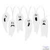 Kép 2/3 - Halloween-i LED ablakdekor, gél, szellem, 85 cm