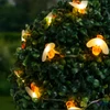 Kép 1/5 - LED szolár fényfüzér, méhecske, 2,3 m, 20 LED, melegfehér