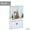 Kép 1/2 - LED-es fali kép, kalendárium, 3 melegfehér LED, 30 x 50 cm