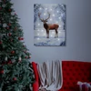 Kép 2/2 - LED-es fali hangulatkép, rénszarvas,  2 x AA, 30 x 40  cm