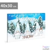 Kép 1/2 - LED-es fali hangulatkép, "Let it snow",  2 x AA, 40 x 30 cm