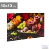Kép 1/2 - LED-es fali hangulatkép, gyertyák,  2 x AA, 40 x 30 cm