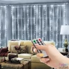 Kép 1/5 - Fényfüggöny, 300 db hidegfehér microLED-del, 3 x 3 m, 230V, távirányítós
