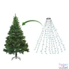 Kép 3/5 - LED karácsonyfa fényfüzér, 1,9 m, 120 LED, hidegfehér, IP44