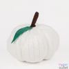 Kép 2/2 - Halloween-i tök dekoráció - fehér - 20 cm