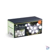 Kép 5/5 - Szolár lampion fényfüzér, 10 db fehér lampion, hidegfehér LED, 2,5 m