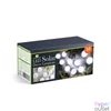 Kép 5/5 - Szolár lampion fényfüzér, 10 db fehér lampion, hidegfehér LED, 2,5 m