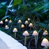 Kép 1/4 - LED-es szolár lámpa, 12 db mini gomba, melegfehér, 28,5 cm x 4 m