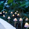 Kép 1/4 - LED-es szolár lámpa, 12 db mini gomba, melegfehér, 28,5 cm x 4 m