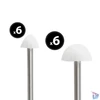 Kép 3/4 - LED-es szolár lámpa, 12 db mini gomba, melegfehér, 28,5 cm x 4 m