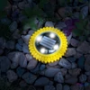 Kép 1/3 - LED-es leszúrható szolár lámpa, sárga, hidegfehér, 11,5 x 2,3 cm