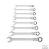 Kép 4/5 - Racsnis csillag-villáskulcs készlet, 8,10,13,14,15,17,19, 21 mm, flexibilis fejjel