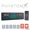 Kép 1/5 - Fejegység "PhantomX", 1 DIN, 4 x 50 W, gesztusvezérlés, BT, MP3, AUX, USB