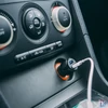 Kép 1/3 - Autós szivargyújtó adapter, 2 x USB aljzattal, 2,4 A, Fekete