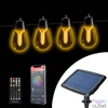 Kép 1/5 - Smart szolár fényfüzér, 25 db fehér LED, állítható színhőmérséklet, 13,6 m, bluetooth