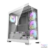 Kép 1/7 - Darkflash DS900 számítógépház (fehér) + 7 ARGB ventilátorok