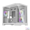 Kép 1/10 - Darkflash FT418 számítógépház + 6 ARGB ventilátor (fehér)