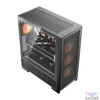 Kép 3/6 - DarkFlash AIRNOVA számítógép-ház (fekete) + 3 ventilátor