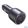 Kép 2/2 - UGREEN EC705 2x USB-C + USB autós töltő, 130W (fekete)