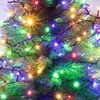Kép 2/3 - KII 100/M LED-es fényfüzér, 8 m / 100 db színes LED, állófényű, zöld vezeték, beltéri