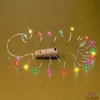 Kép 1/2 - MLD 20/M micro LED-es fényfüzér, 2 m / 20 db színes micro LED, gombelemes, beltéri