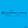 Kép 2/2 - ML 30/WH micro LED-es fényfüzér, 2,9 m / 30 db hidegfehér micro LED, elemes, beltéri