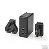 Kép 1/2 - WCPD65W110BK Type-C 65W + 11W WCPD65W110BK laptop és telefon gyorstöltő
