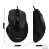 Kép 4/6 - SHAPE 6D (3200 DPI, 6 gomb, ergonomikus, fekete) vezetékes egér