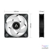 Kép 5/5 - P14 PWM PST A-RGB Black cooler 140*140*27mm